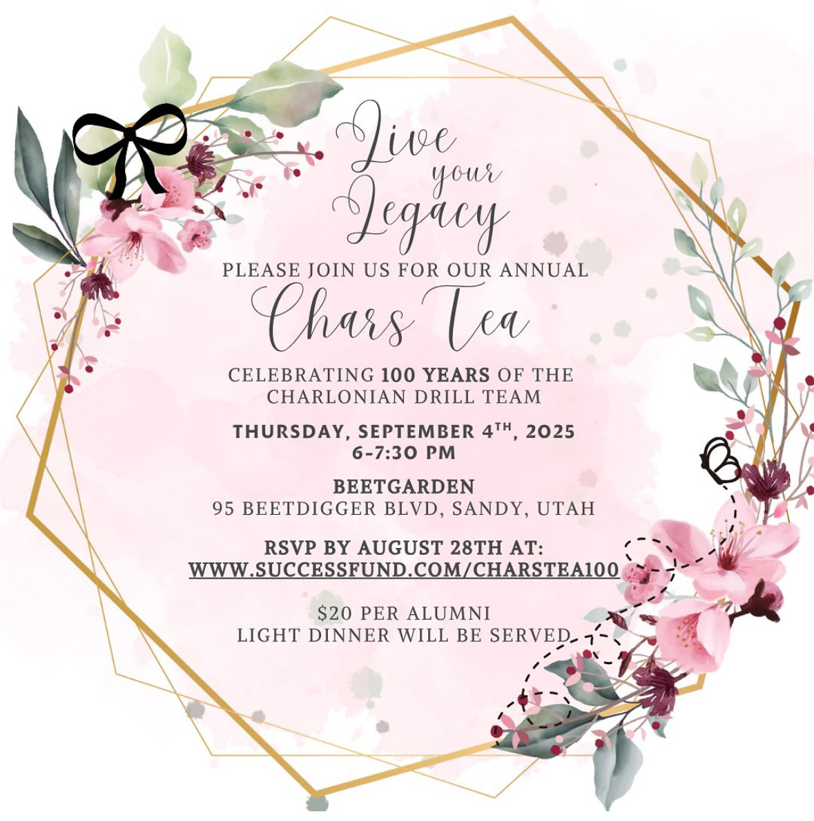 Chars Tea flier